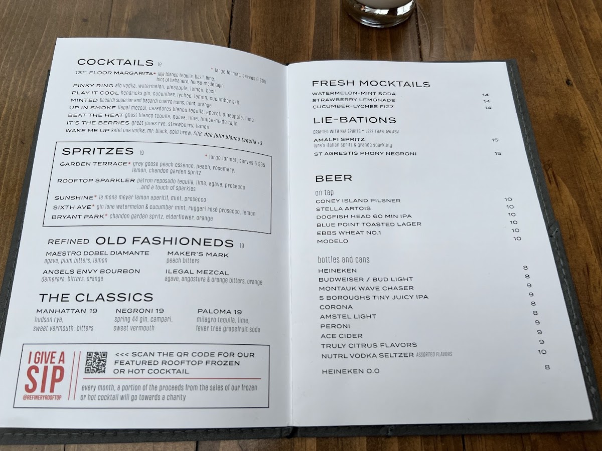 Refinery Rooftop Menu - Image 3