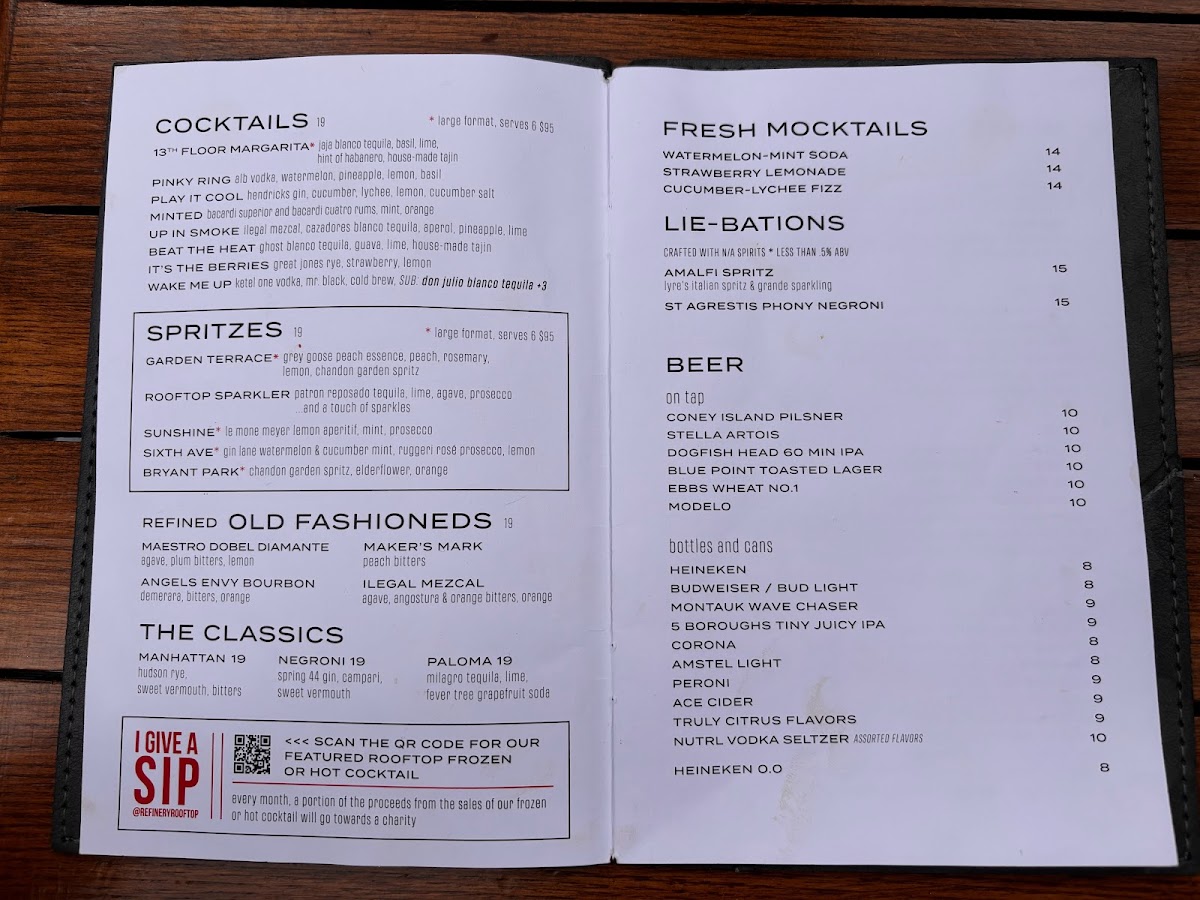 Refinery Rooftop Menu - Image 4