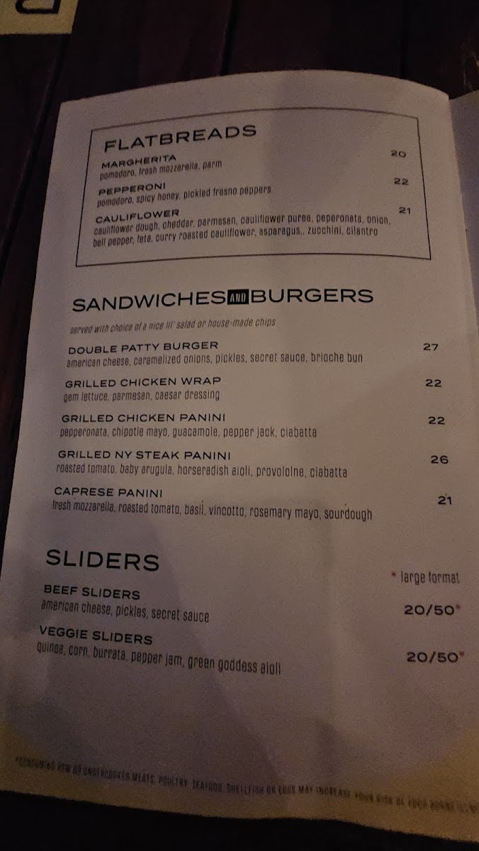 Refinery Rooftop Menu - Image 6